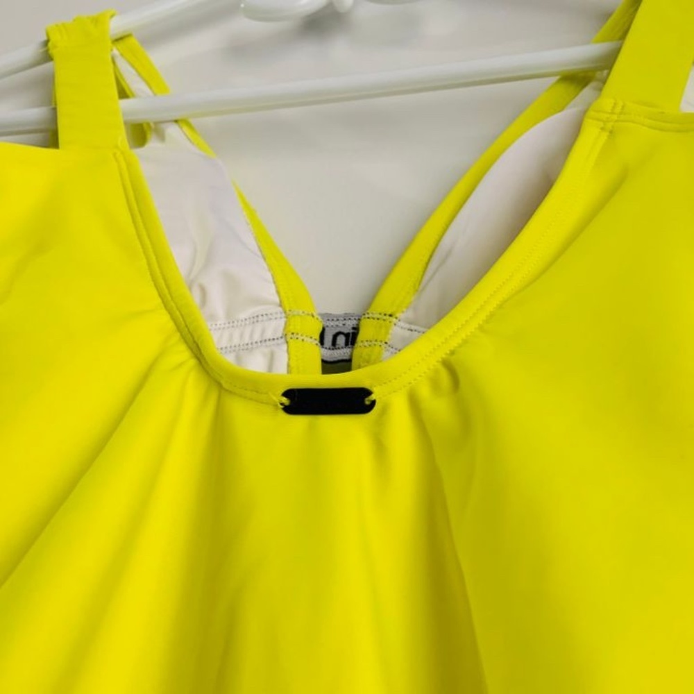 🎗️💛Calvin Klein XS Yellow Flashy One-piece 💛🎗️ - Picture 3 of 13